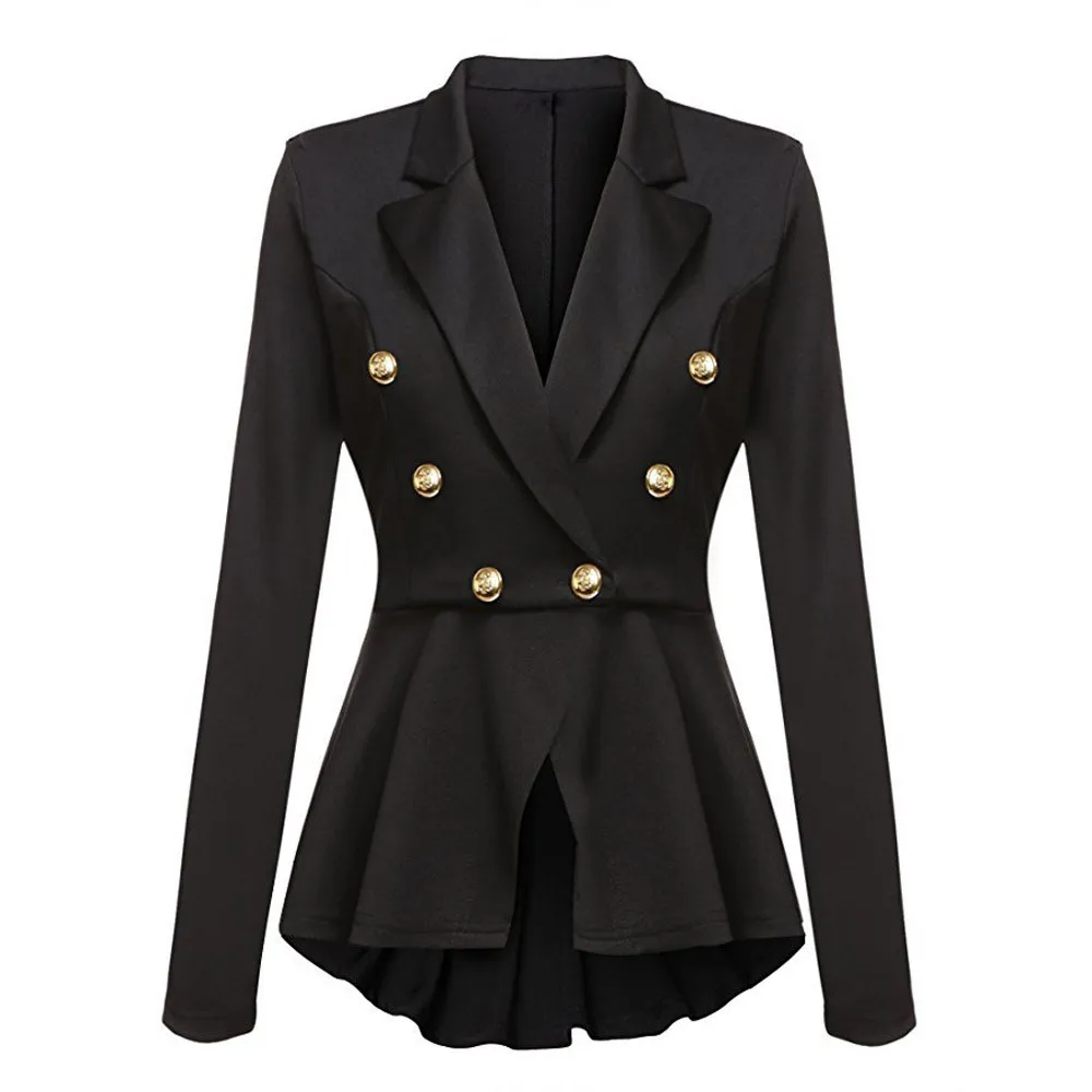 fashion suit blazer women workwear Ruffles bleiser feminino blazer femme office Ladies blazers jackets solid button d90514
fashion suit blazer women workwear Ruffles bleiser feminino blazer femme office Ladies blazers jackets solid button d90514