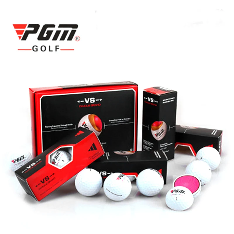 12pcs/Lot PGM Durable Golf Ball with Three Layer Design Soft Durable Cover Ball New golf practice ball
12pcs/Lot PGM Durable Golf Ball with Three Layer Design Soft Durable Cover Ball New golf practice ball