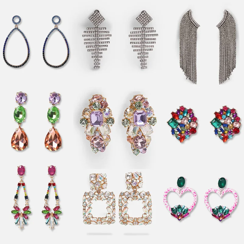 FASHIONSNOOPS New za Crystal Long Earrings For Women Bohemian Geometric Statement Big Earrings Wedding Jewelry
FASHIONSNOOPS New za Crystal Long Earrings For Women Bohemian Geometric Statement Big Earrings Wedding Jewelry