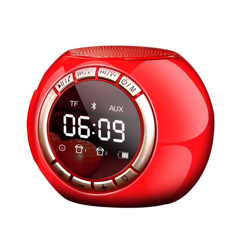 Wireless Smart Bluetooth Mini Speaker Alarm Clock TF Card Subwoofer Multi-function Sound Mirror Display Dual Alarm Clock Design
Wireless Smart Bluetooth Mini Speaker Alarm Clock TF Card Subwoofer Multi-function Sound Mirror Display Dual Alarm Clock Design