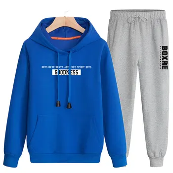 Hoodies Spring Autumn Sweatshirts Casual Two piece suit MOOWNUC New trousers Men Loose Youth Fashion Printed Pants Men MWC
Hoodies Spring Autumn Sweatshirts Casual Two piece suit MOOWNUC New trousers Men Loose Youth Fashion Printed Pants Men MWC