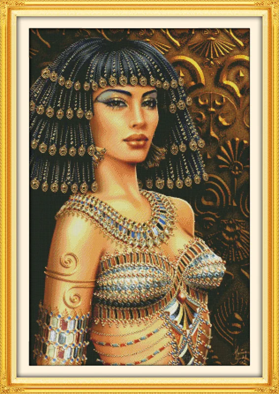 Beautiful Cleopatra Printed Canvas DMC Counted Chinese Cross Stitch Kits printed Cross-stitch set Embroidery Needlework
Beautiful Cleopatra Printed Canvas DMC Counted Chinese Cross Stitch Kits printed Cross-stitch set Embroidery Needlework