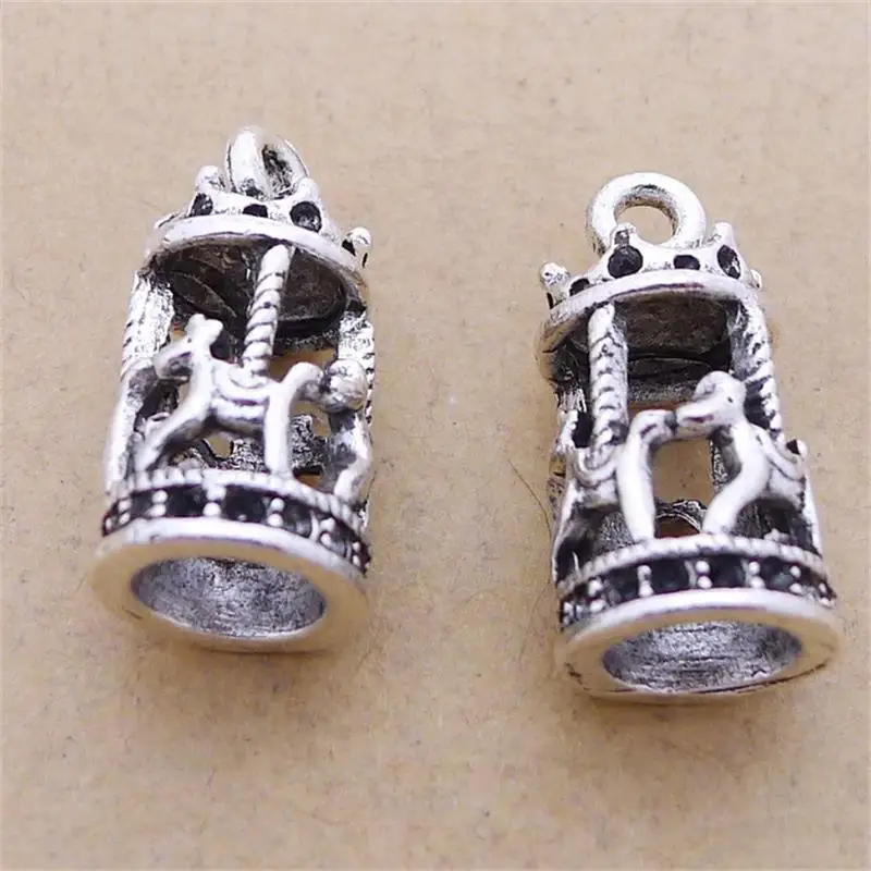 BULK 30pcs Lots Zinc Alloy Carousel House Merry go Round Charms Tibetan Silver Plated Nickle Free Pendant DIY Jewelry 15*22mm 3g
BULK 30pcs Lots Zinc Alloy Carousel House Merry go Round Charms Tibetan Silver Plated Nickle Free Pendant DIY Jewelry 15*22mm 3g