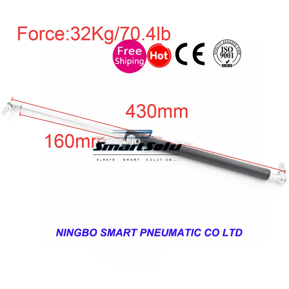 free shipping32KG/70.4lb Force 160mm Long Stroke Auto Gas Spring Hood Lift Support 430*160mm Central Distance M8 Gas Spring
free shipping32KG/70.4lb Force 160mm Long Stroke Auto Gas Spring Hood Lift Support 430*160mm Central Distance M8 Gas Spring