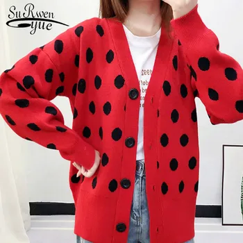 Computer Knitted Cardigans Button Women Sweaters Women Sweaters 2019 Winter Casual Loose Women Dot Open Stitch 5196 50
Computer Knitted Cardigans Button Women Sweaters Women Sweaters 2019 Winter Casual Loose Women Dot Open Stitch 5196 50