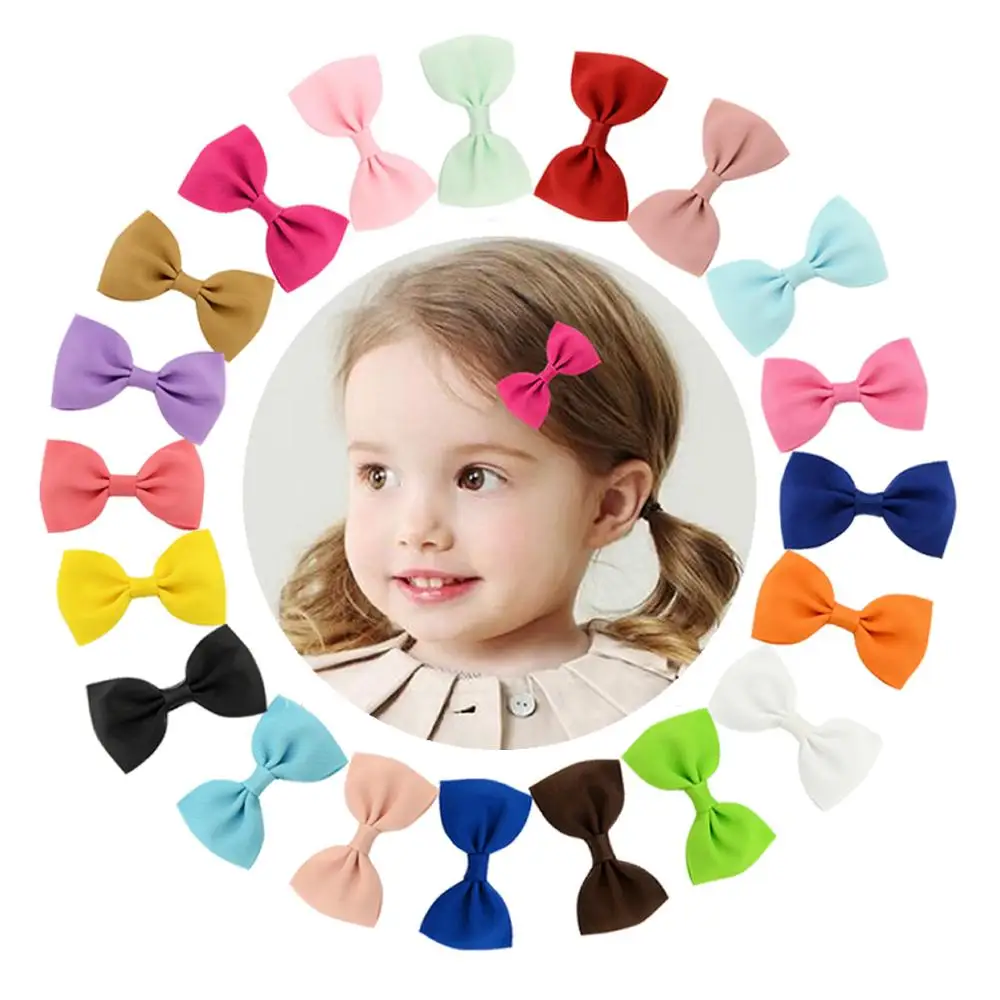 inSowni 20PCS 2.8" Grosgrain Ribbon Bow Alligator Hair Clips Hairgrips Barrettes Accessories for Baby Girl Toddlers Kids Infants | Детская