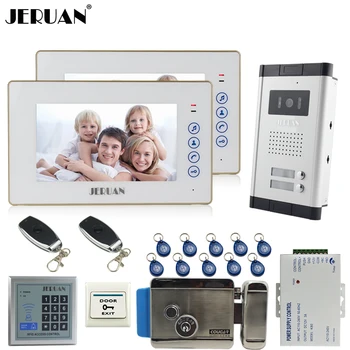 JERUAN Apartment 2 White Doorbell 7`` Video Door Phone Intercom System kit 2 Touch key Monitor 1 HD Camera RFID Access Control
JERUAN Apartment 2 White Doorbell 7`` Video Door Phone Intercom System kit 2 Touch key Monitor 1 HD Camera RFID Access Control