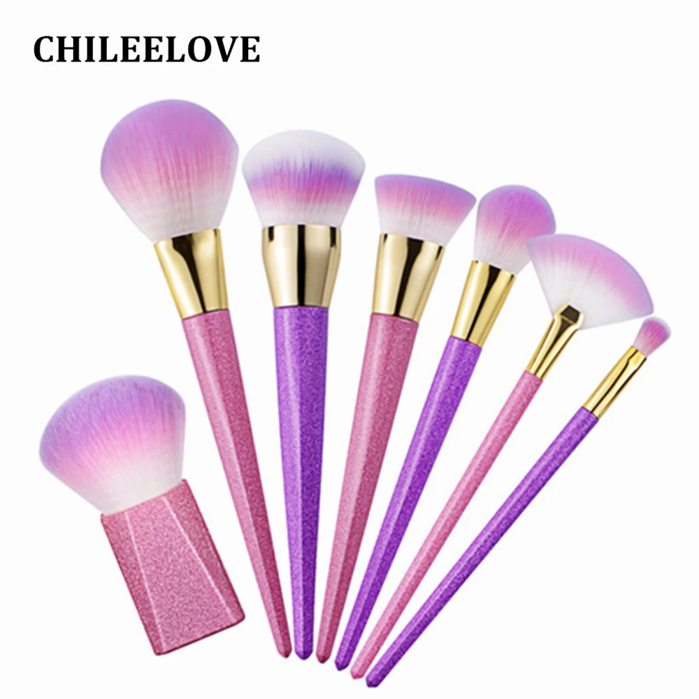 CHILEELOVE 1 7 Pcs/Set Pink Purple Pro Makeup Brush Kits For Blusher Concealer Eye Shadow Foundation Powder Cosmetics Tool
CHILEELOVE 1 7 Pcs/Set Pink Purple Pro Makeup Brush Kits For Blusher Concealer Eye Shadow Foundation Powder Cosmetics Tool