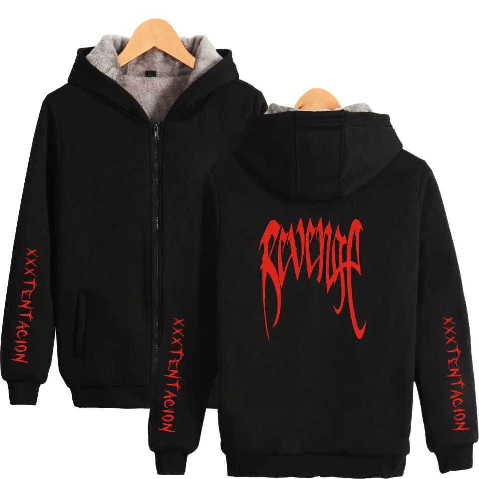 Nice New Fashion Rapper XXXTentacion Revenge Hoodie Wool Liner Men Winter Hoodies With Zipper Thick Warm Hip Hop Streetwear 6XL
Nice New Fashion Rapper XXXTentacion Revenge Hoodie Wool Liner Men Winter Hoodies With Zipper Thick Warm Hip Hop Streetwear 6XL