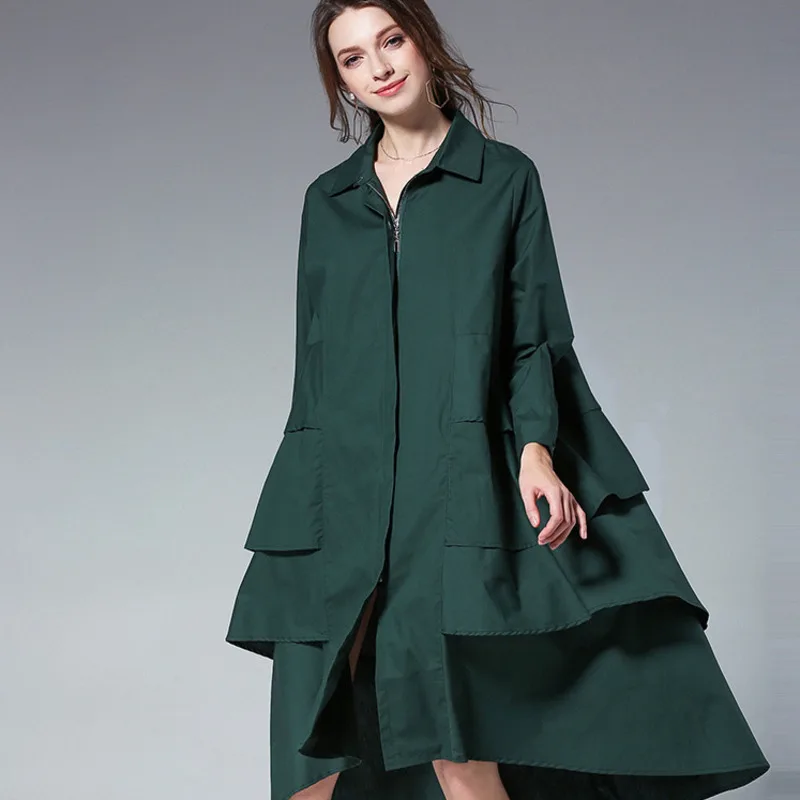 LANMREM 2018 New Autumn Lapel Long Sleeve Black Layers Irregular Hem Ruffles Split Joint Loose Big Size Dress Women S01101XL
LANMREM 2018 New Autumn Lapel Long Sleeve Black Layers Irregular Hem Ruffles Split Joint Loose Big Size Dress Women S01101XL