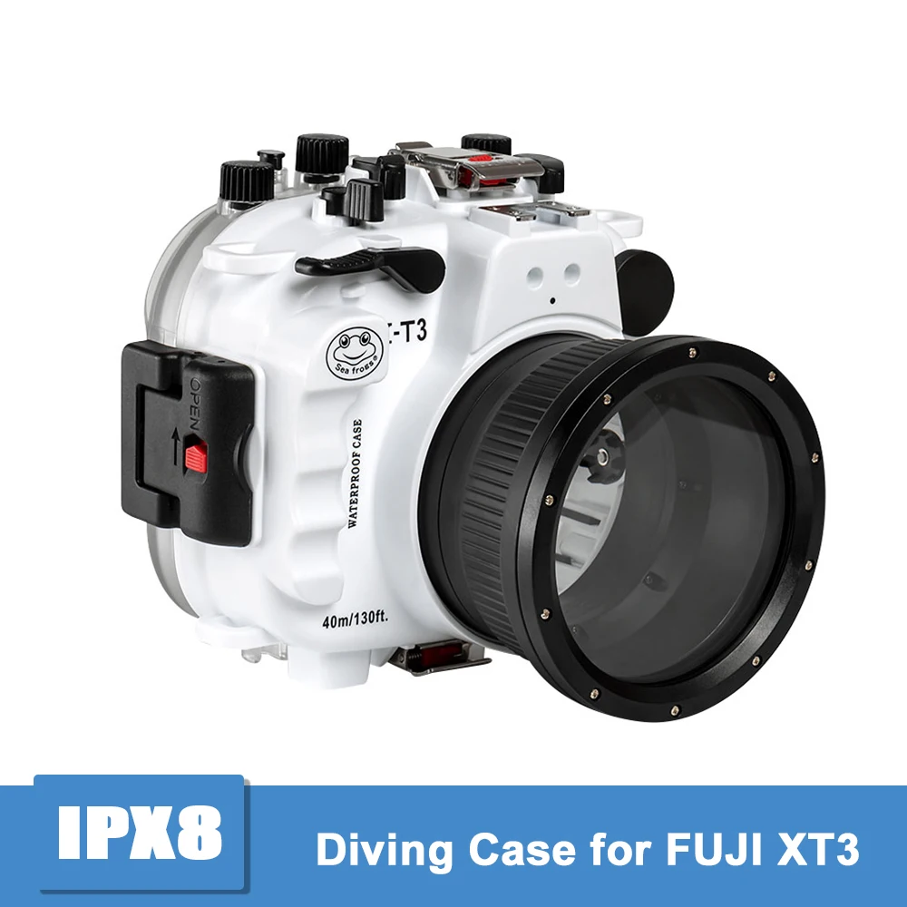 Seafrogs Camera Case IPX8 Waterproof Shell wide-angle 40M underwater Diving Case For FUJIfilm XT3 Camera
Seafrogs Camera Case IPX8 Waterproof Shell wide-angle 40M underwater Diving Case For FUJIfilm XT3 Camera