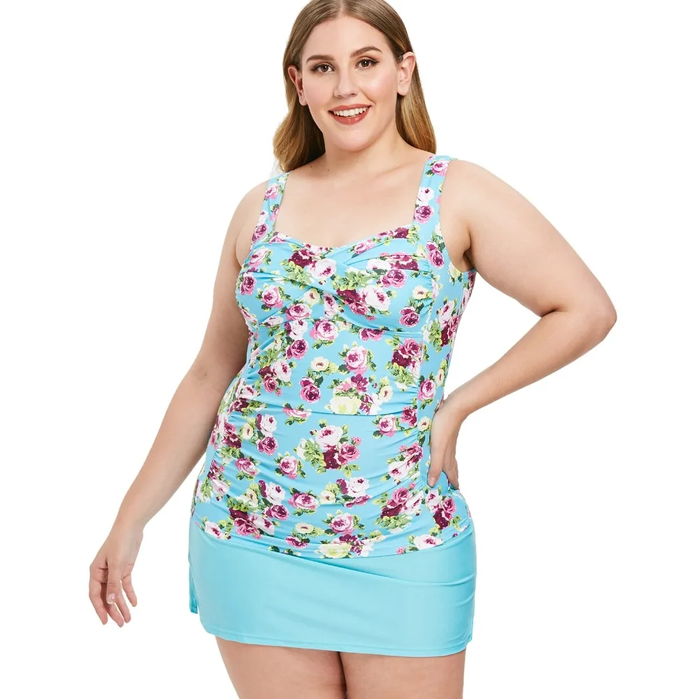Plus Size Tankini Set Women Floral Print Two Piece Swimsuit Large Bikini Set Swimming Suit Modest Padded Tankini Set
Plus Size Tankini Set Women Floral Print Two Piece Swimsuit Large Bikini Set Swimming Suit Modest Padded Tankini Set