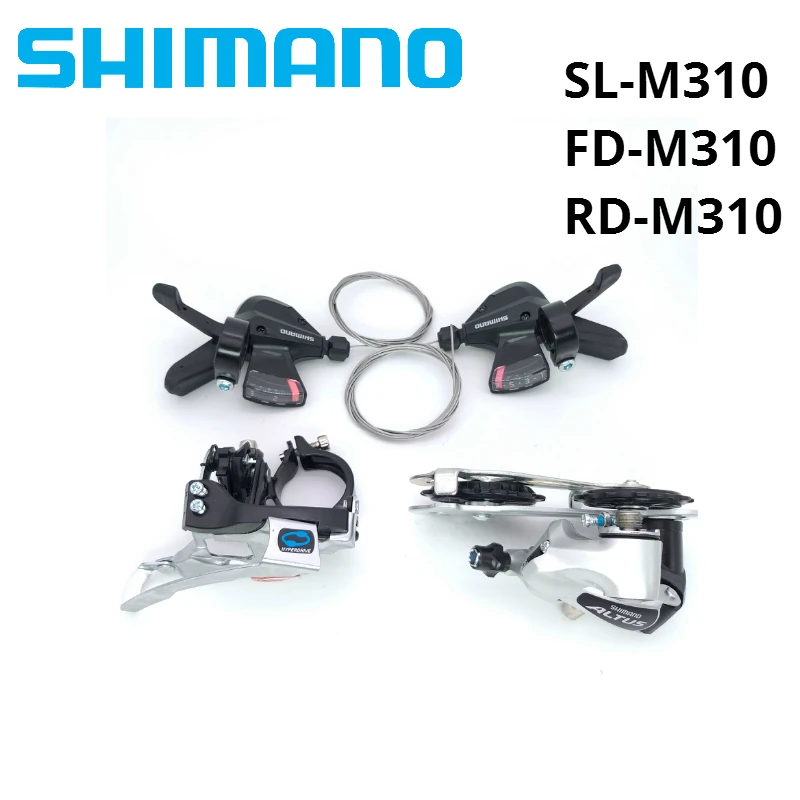 Shimano Altus M310 Derailleurs group contains SL-M310 FD-M310 RD-M310 3x7s 3x8s 21 24 Speed shifter levers Front Rear Derailleur
Shimano Altus M310 Derailleurs group contains SL-M310 FD-M310 RD-M310 3x7s 3x8s 21 24 Speed shifter levers Front Rear Derailleur