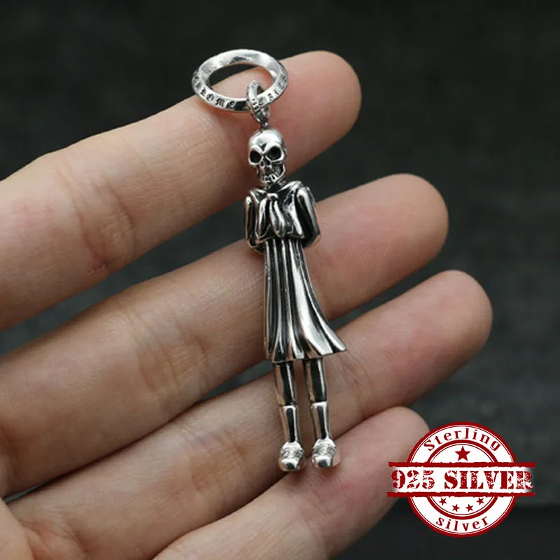 925 sterling silver pendant personality reunion fashion punk style engraving humanoid skull street dance hip hop gift new hot
925 sterling silver pendant personality reunion fashion punk style engraving humanoid skull street dance hip hop gift new hot