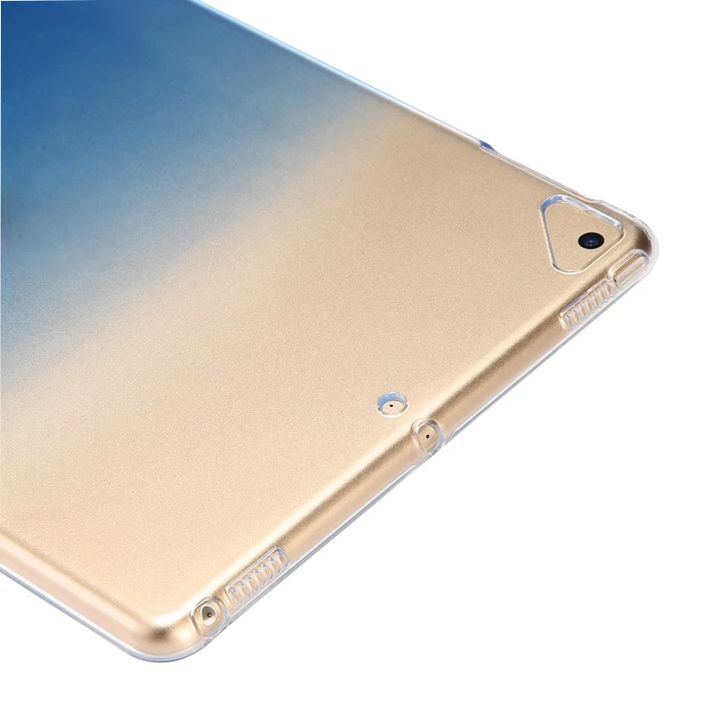 Чехол для iPad Air 1 2 мягкий TPU чехол 5 6 градиентный Прозрачный нового 9 7 дюймов 2017 2018