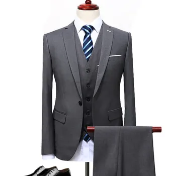 2019 New men's business casual suits sets / male three-piece suit vest+Blazers+pants jacket coat trousers waistcoat / size S-5XL
2019 New men's business casual suits sets / male three-piece suit vest+Blazers+pants jacket coat trousers waistcoat / size S-5XL