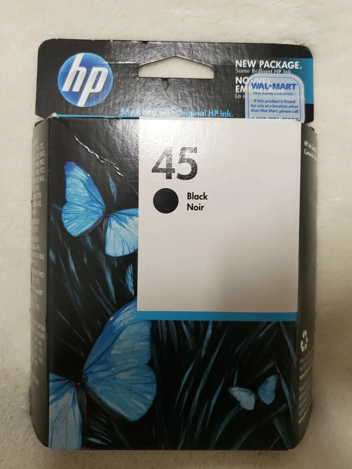 Original and Expired Ink Cartridge for HP 45 BLACK FACTORY SEALED GENUINE 51645A
Original and Expired Ink Cartridge for HP 45 BLACK FACTORY SEALED GENUINE 51645A