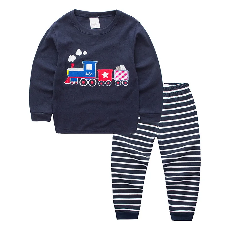PT2, Trains, Baby Children boys pajamas, 100% Cotton long sleeve cartoon sleepwear sets for 2-7 year.
PT2, Trains, Baby Children boys pajamas, 100% Cotton long sleeve cartoon sleepwear sets for 2-7 year.