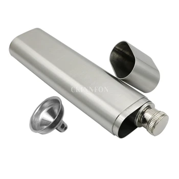 200Pcs/Lot 2OZ/60ML Thickened Stainless Steel Frosted Hip Flask And A Funnel Set With A Cigar Tube
200Pcs/Lot 2OZ/60ML Thickened Stainless Steel Frosted Hip Flask And A Funnel Set With A Cigar Tube