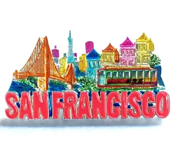 San Pan City, San Francisco Metal 3D Fridge Magnets Tourism Souvenirs Refrigerator Magnetic Stickers Home Decoration Gift
San Pan City, San Francisco Metal 3D Fridge Magnets Tourism Souvenirs Refrigerator Magnetic Stickers Home Decoration Gift