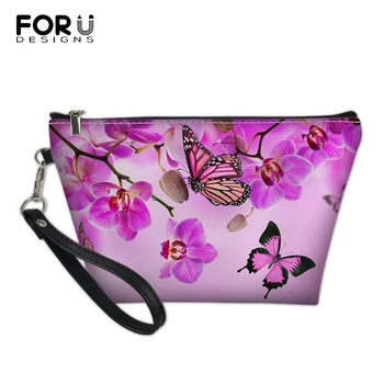 FORUDESIGNS Women Cosmetic Bags Buterfly Flower Prints Pattern Make Up Bags Lady Travel Bags PU Leather Travel Toiletry Pockets
FORUDESIGNS Women Cosmetic Bags Buterfly Flower Prints Pattern Make Up Bags Lady Travel Bags PU Leather Travel Toiletry Pockets