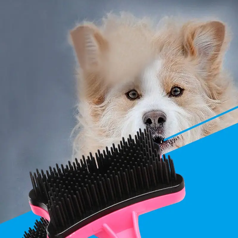 Comb Hair Fur Shedding Tool Pet Dog Cat Grooming Self Cleaning Slicker Brush High Quality
Comb Hair Fur Shedding Tool Pet Dog Cat Grooming Self Cleaning Slicker Brush High Quality