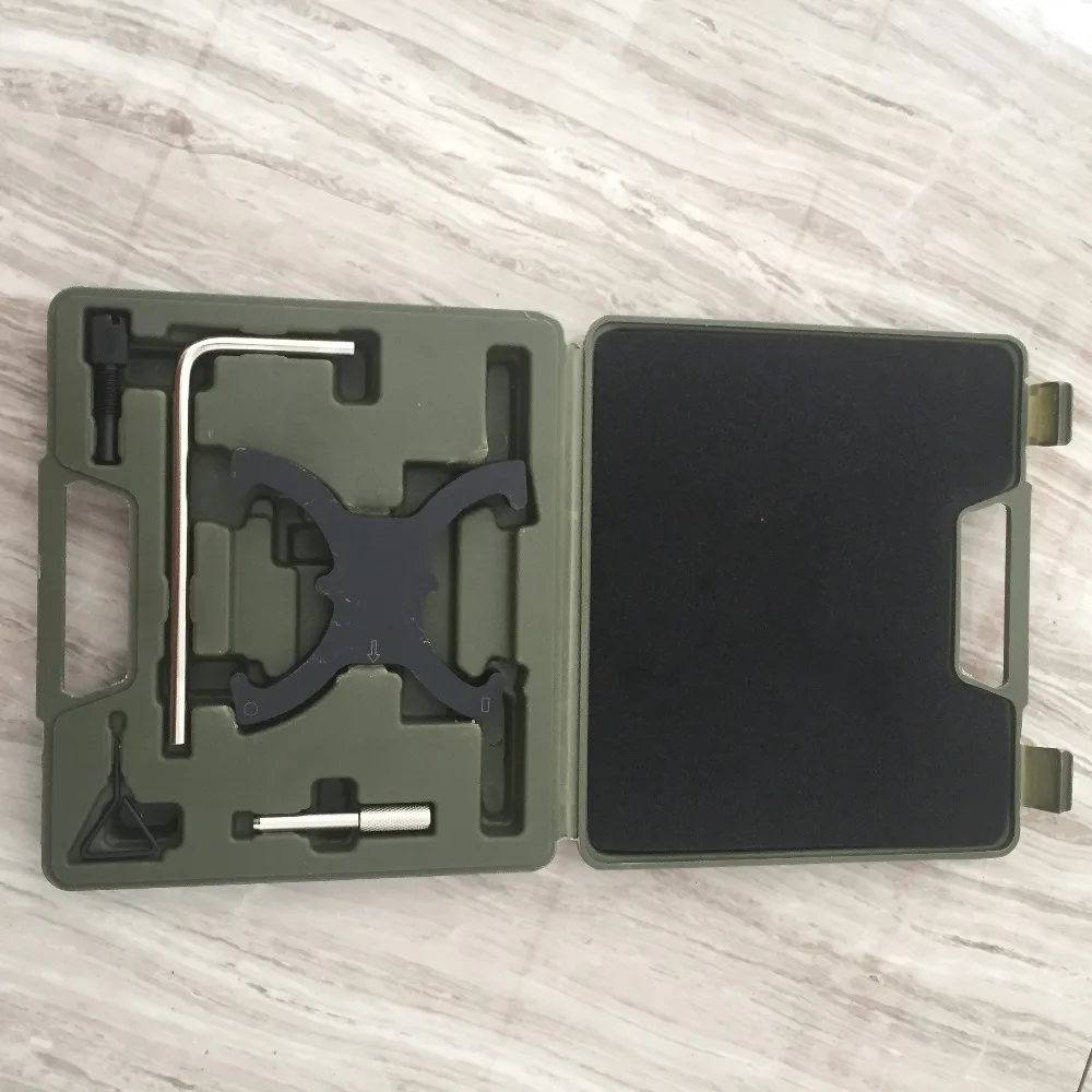 Petrol Engine Setting Locking Timing Tool Kit For Ford 1.6VCT TI Belt Drive 
Petrol Engine Setting Locking Timing Tool Kit For Ford 1.6VCT TI Belt Drive