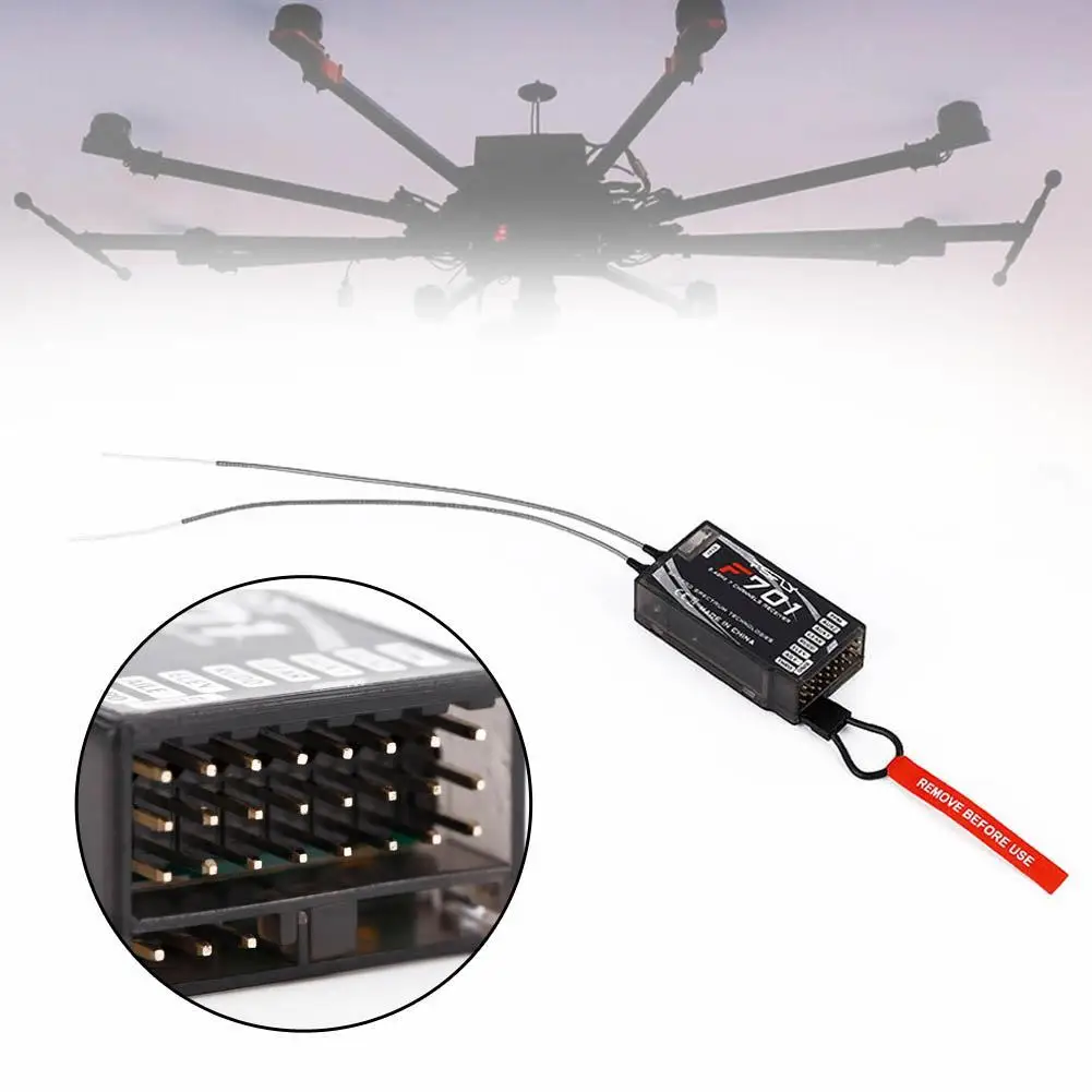 F701 Digital Spread Modulation 2.4Ghz 7CH Receiver FOR JR RC Helicopter Plane A676