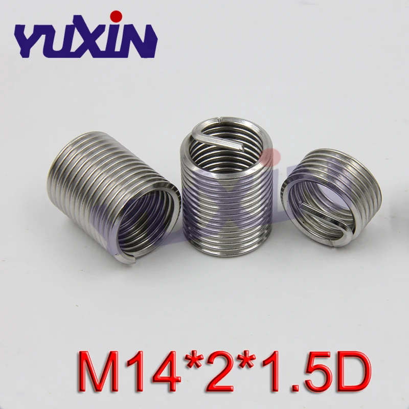 20Pcs M14*2*1.5D Screw Thread Insert A2 Stainless Steel 304 Fasteners Repair Tools Kit Coiled Wire Helical Screw Sleeve Set
20Pcs M14*2*1.5D Screw Thread Insert A2 Stainless Steel 304 Fasteners Repair Tools Kit Coiled Wire Helical Screw Sleeve Set