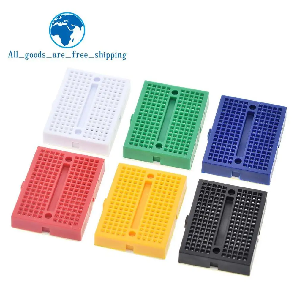 TZT wholesale 10pcs/lot SYB-170 Mini Solderless Prototype Experiment Test Breadboard 170 Tie-points 35*47*8.5mm
TZT wholesale 10pcs/lot SYB-170 Mini Solderless Prototype Experiment Test Breadboard 170 Tie-points 35*47*8.5mm