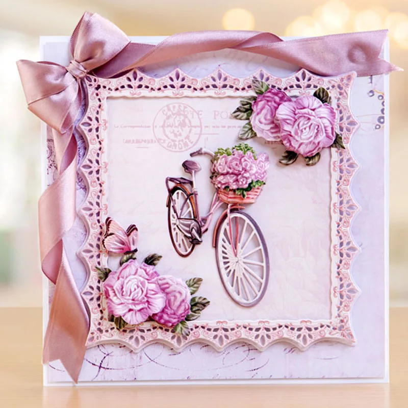 Flower Bicycle Lace Square Frame Metal Cutting Dies Stencils for DIY Scrapbooking Photo Album Decorative Embossing Craft Die Cut
Flower Bicycle Lace Square Frame Metal Cutting Dies Stencils for DIY Scrapbooking Photo Album Decorative Embossing Craft Die Cut