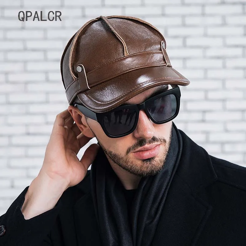 QPALCR Branded Winter Baseball Cap Men's Adjustable Cap Hat Casual Moto Snapback Hat High Quality Trucker Men Leather Caps
QPALCR Branded Winter Baseball Cap Men's Adjustable Cap Hat Casual Moto Snapback Hat High Quality Trucker Men Leather Caps