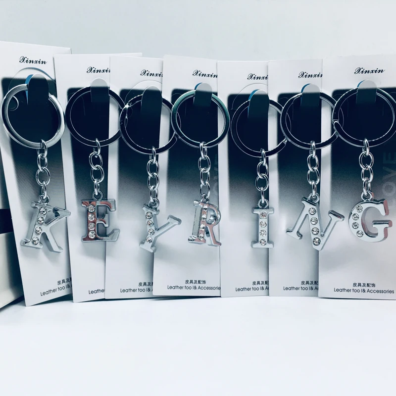 Custom Personalized A-Z Initial Letter Keychains Keyrings Stainless Steel Rhinestone Letter Key Ring Couple Key Chain Love Gift
Custom Personalized A-Z Initial Letter Keychains Keyrings Stainless Steel Rhinestone Letter Key Ring Couple Key Chain Love Gift