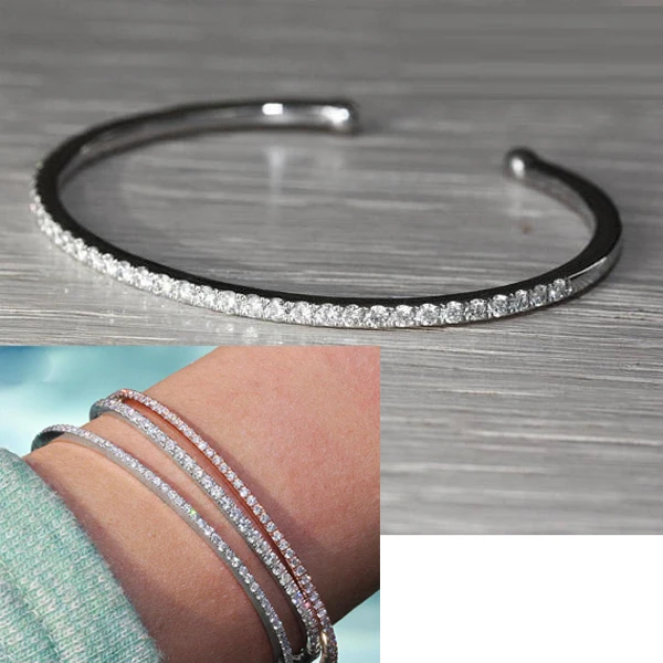 diamater approx 58mm open cuff micro pave full cubic zirconia cz sparking simple women jewelry delicate cuff bangle bracelet
diamater approx 58mm open cuff micro pave full cubic zirconia cz sparking simple women jewelry delicate cuff bangle bracelet