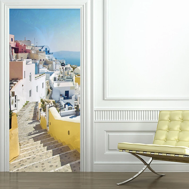 PVC Self-Adhesive Door Sticker 3D City Seaside Landscape Wallpaper Living Room Bedroom Home Decor Door Decals Vinyl 3D Stickers
PVC Self-Adhesive Door Sticker 3D City Seaside Landscape Wallpaper Living Room Bedroom Home Decor Door Decals Vinyl 3D Stickers