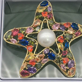 wholesale Popular Austria multicolor Zircon stars Inlay AA 10-11 FW White Pearl Brooch Scarf Clips Pendant
wholesale Popular Austria multicolor Zircon stars Inlay AA 10-11 FW White Pearl Brooch Scarf Clips Pendant
