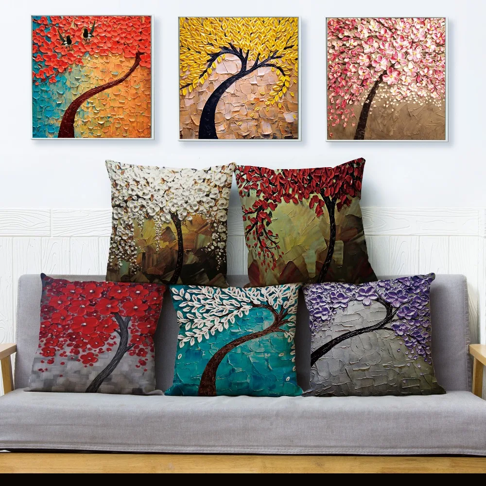 Vintage Flower Cushion Cover Pillow Case Mural 3D Tree Winter sweet Cherry Blossom Home Decorative Throw Pillow Cover 45x45cm
Vintage Flower Cushion Cover Pillow Case Mural 3D Tree Winter sweet Cherry Blossom Home Decorative Throw Pillow Cover 45x45cm