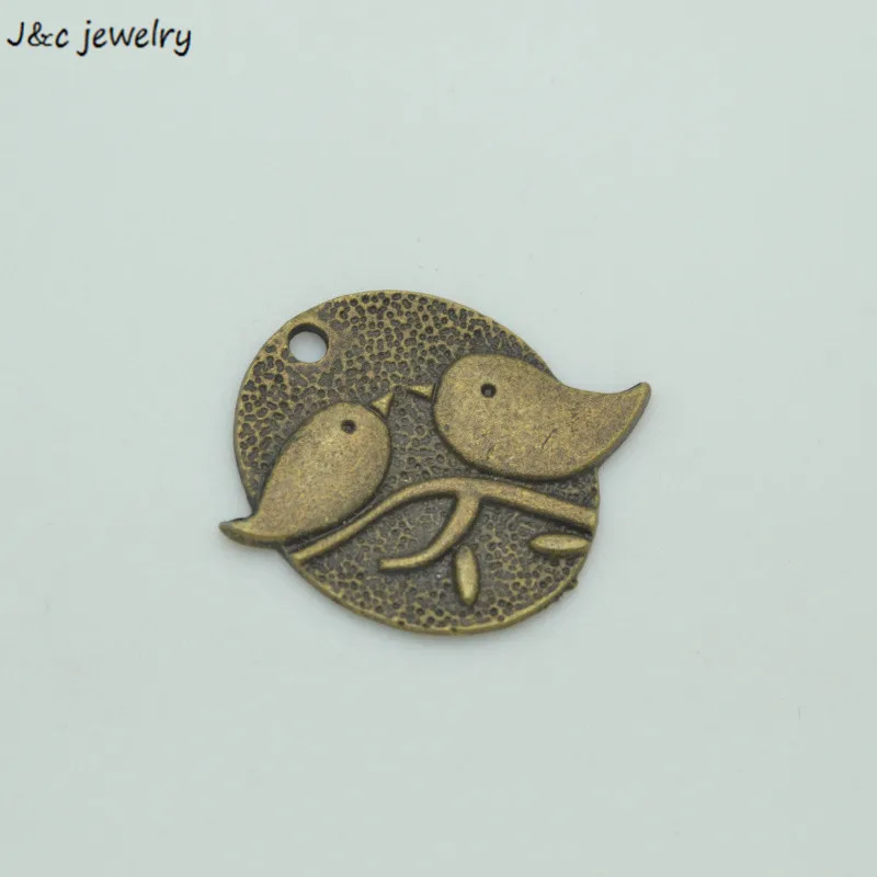 10 PCS Retro Style Bronze Alloy bird charm Pendant Craft Decor 3485C | Украшения и аксессуары
