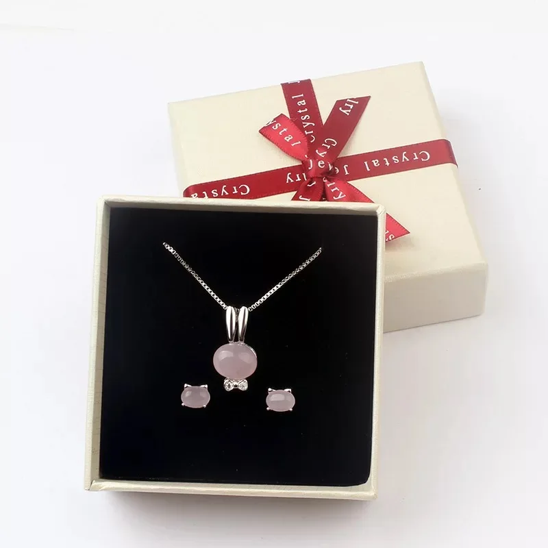 New 8 Style Crystal Pendant Necklace Earrings Set 925 Silver Elegant Jewelry Women Valentine Gifts Birthday Wedding Party Sets
New 8 Style Crystal Pendant Necklace Earrings Set 925 Silver Elegant Jewelry Women Valentine Gifts Birthday Wedding Party Sets