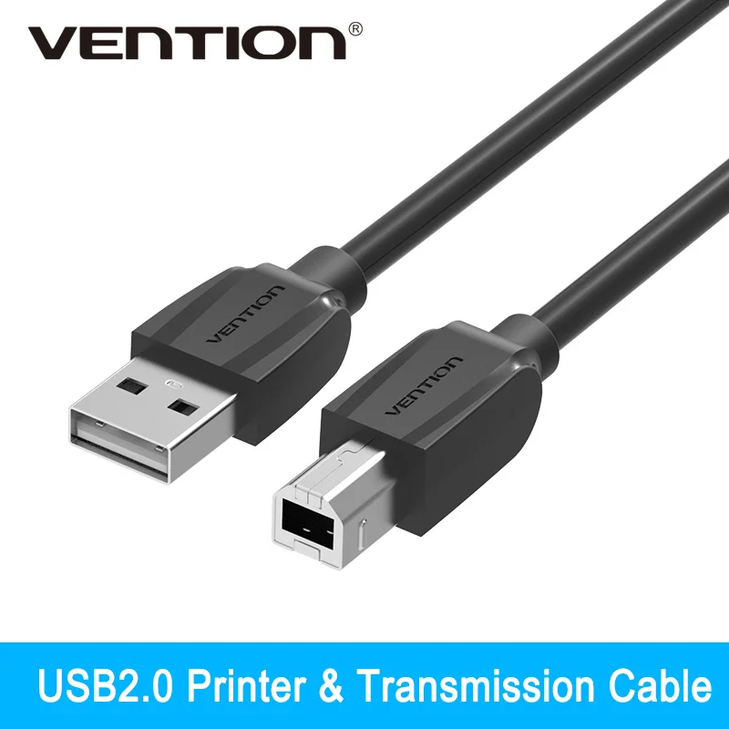 Vention High Speed USB 2.0 Type A to B Male to Male Scanner Printer Cable Sync Data Charging Cord for Printer Copier Scanner
Vention High Speed USB 2.0 Type A to B Male to Male Scanner Printer Cable Sync Data Charging Cord for Printer Copier Scanner