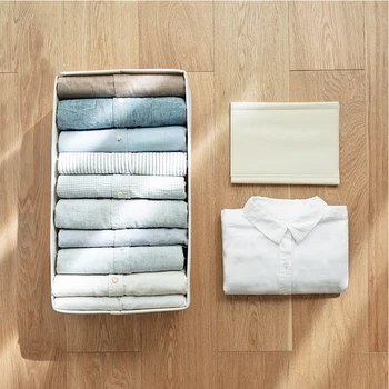 S/L Cotton Linen Cloth Storage Box With 10pcs Clothes Fold Board For Adult Kid Household Closet Organizer
S/L Cotton Linen Cloth Storage Box With 10pcs Clothes Fold Board For Adult Kid Household Closet Organizer
