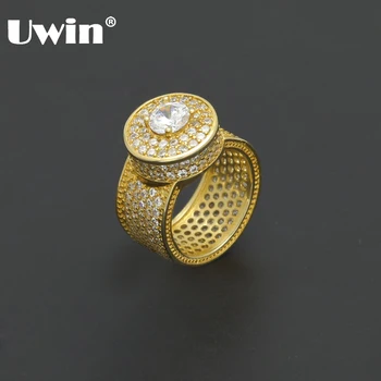 Uwin Top Quality Luxury Wide Circle Women Rings Full With Oval AAA Cubic Zirconia Retro Style Steel Ring For Men Hip hop Rings
Uwin Top Quality Luxury Wide Circle Women Rings Full With Oval AAA Cubic Zirconia Retro Style Steel Ring For Men Hip hop Rings