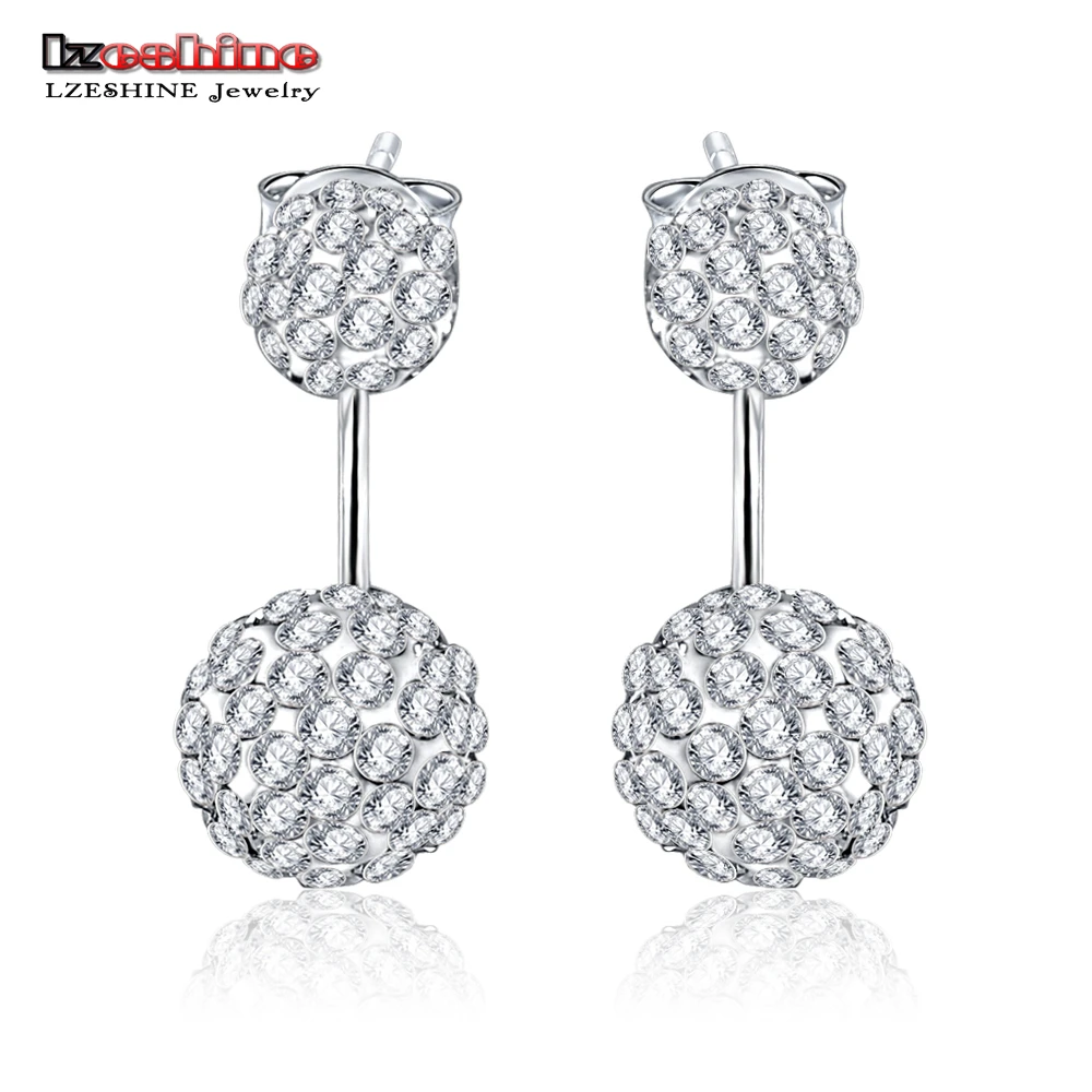 LZESHINE 925 Sterling Silver Earrings Stud Double Crystal Ball AAA Crystals Earrings For Women Wedding Party SER0101-B
LZESHINE 925 Sterling Silver Earrings Stud Double Crystal Ball AAA Crystals Earrings For Women Wedding Party SER0101-B