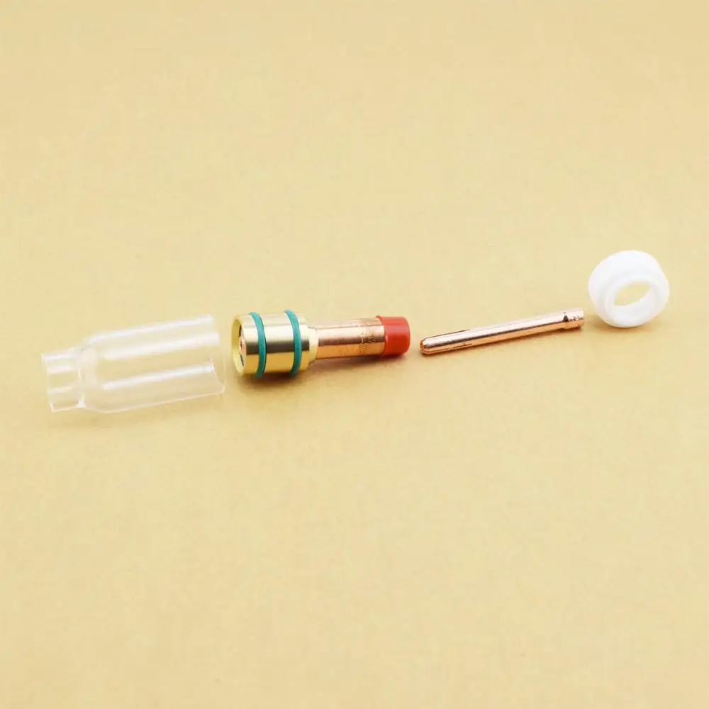 TIG Gas Lens Kit Glass Nozzle 3/32 2.4mm Gas Lens Body Collet for Welding Torch PTA DB SR WP17 18 26
TIG Gas Lens Kit Glass Nozzle 3/32 2.4mm Gas Lens Body Collet for Welding Torch PTA DB SR WP17 18 26