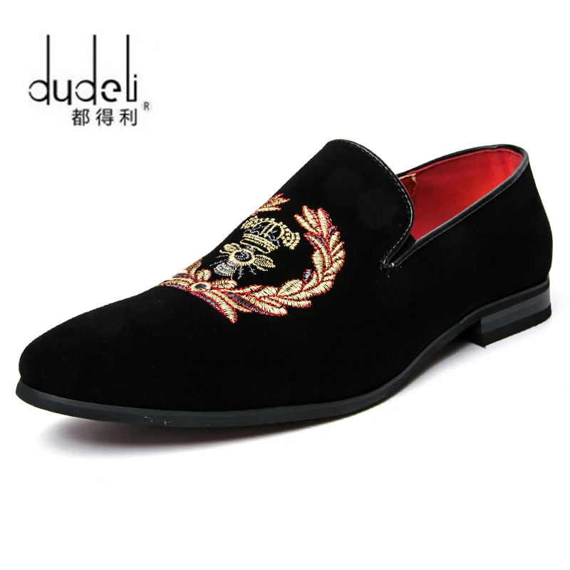 Men's Loafers Fashion Suede Leather Embroidery Mens Casual Printed Moccasins Oxfords Shoes Man Party Driving Flats Dress Shoes
Men's Loafers Fashion Suede Leather Embroidery Mens Casual Printed Moccasins Oxfords Shoes Man Party Driving Flats Dress Shoes