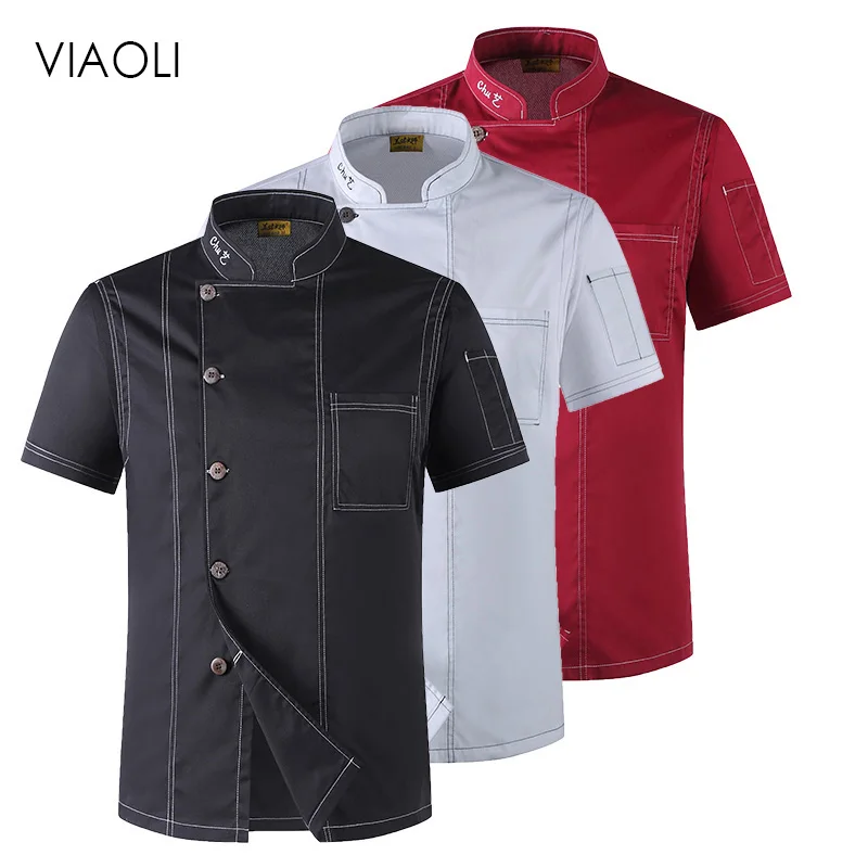 Wholesale Food Service Unisex Restaurant Kitchen Chef Uniform Shirt short sleeve Chef Jacket+cap+apron works clothes for men
Wholesale Food Service Unisex Restaurant Kitchen Chef Uniform Shirt short sleeve Chef Jacket+cap+apron works clothes for men