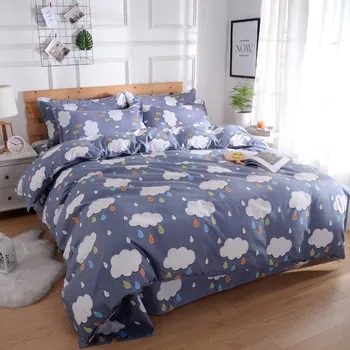 Brief Style Polyester Fabric Bedding Set Twin Queen Size Blanket Cover Sets Cartoon Clouds Printing Soft Bedclothes for Kids
Brief Style Polyester Fabric Bedding Set Twin Queen Size Blanket Cover Sets Cartoon Clouds Printing Soft Bedclothes for Kids