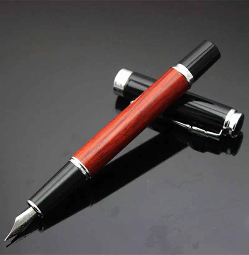 High Quality Luxury wood fountain pen ink pen 0.5mm nib caneta tinteiro Office with pen bag select
High Quality Luxury wood fountain pen ink pen 0.5mm nib caneta tinteiro Office with pen bag select