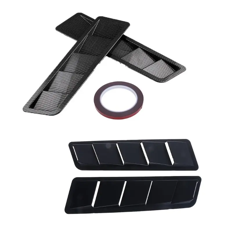 New 2PCS ABS Universal Fitment for Car SUV Truck Hood Vent Air Flow Intake Side Scoop Hood Cover Car Decoratick Black Carbon
New 2PCS ABS Universal Fitment for Car SUV Truck Hood Vent Air Flow Intake Side Scoop Hood Cover Car Decoratick Black Carbon