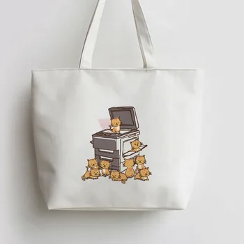 THE ORIGINAL COPY CAT Japanese Anime Canvas Tote bag Cartoon Shopping bags school Shoulder Reusable Shopper Grocery Bag AN284
THE ORIGINAL COPY CAT Japanese Anime Canvas Tote bag Cartoon Shopping bags school Shoulder Reusable Shopper Grocery Bag AN284